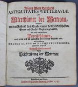 Johann Adam Bernhard: Antiquitates Wetteraviae oder Alterthümer der WetterauDarinnen von dem Zustand
