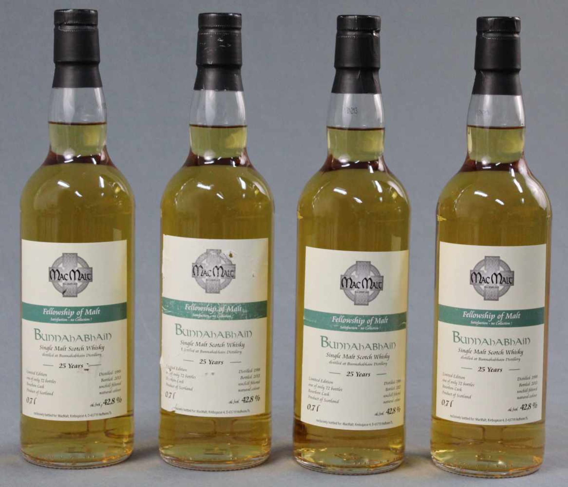 1988 Bunnahabhain Single Malt Scotch Wihisky. 25 years. Distilled 1988, Bottled 2013.MacMalt Esc.