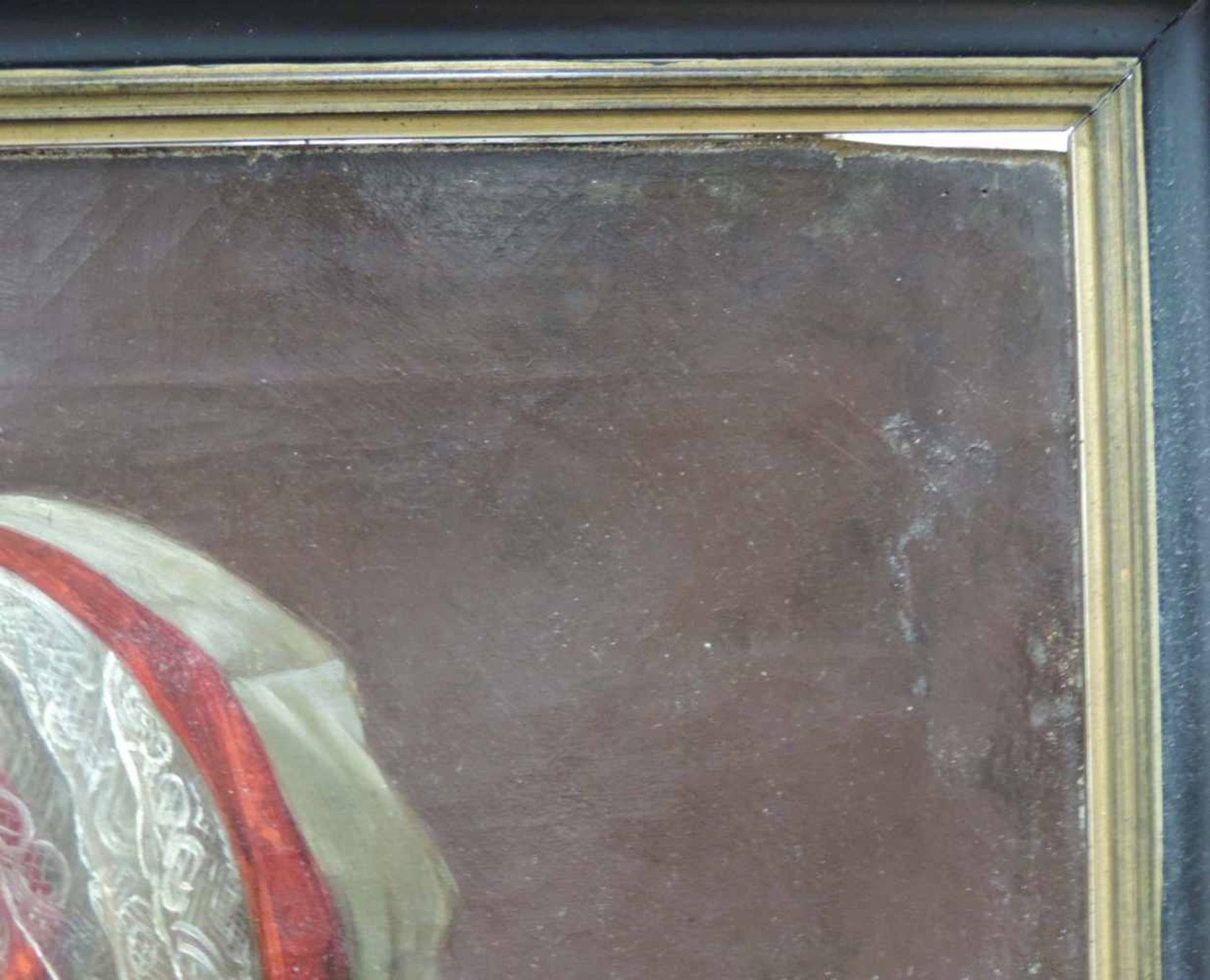 Clemens BEWER (1820 - 1884). Halb- Portrait einer Dame mit Spitzenhaube, 1848.65 cm x 53 cm. - Bild 5 aus 6