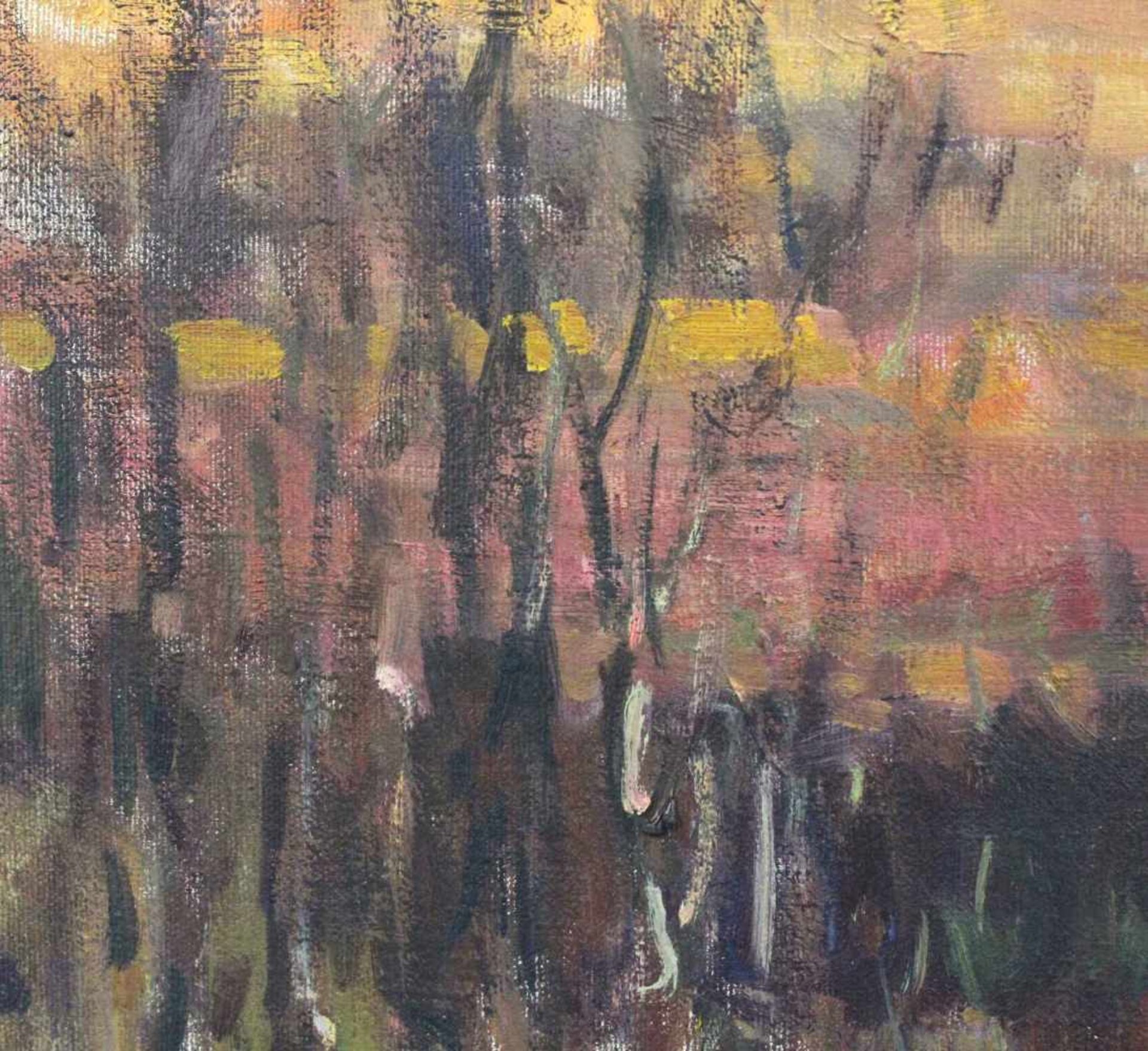 Martin KRUMINS (1900 - 1992). Erster Frühling. Birkenwald.76 cm x 62 cm. Gemälde. Öl auf Leinwand - Image 6 of 8