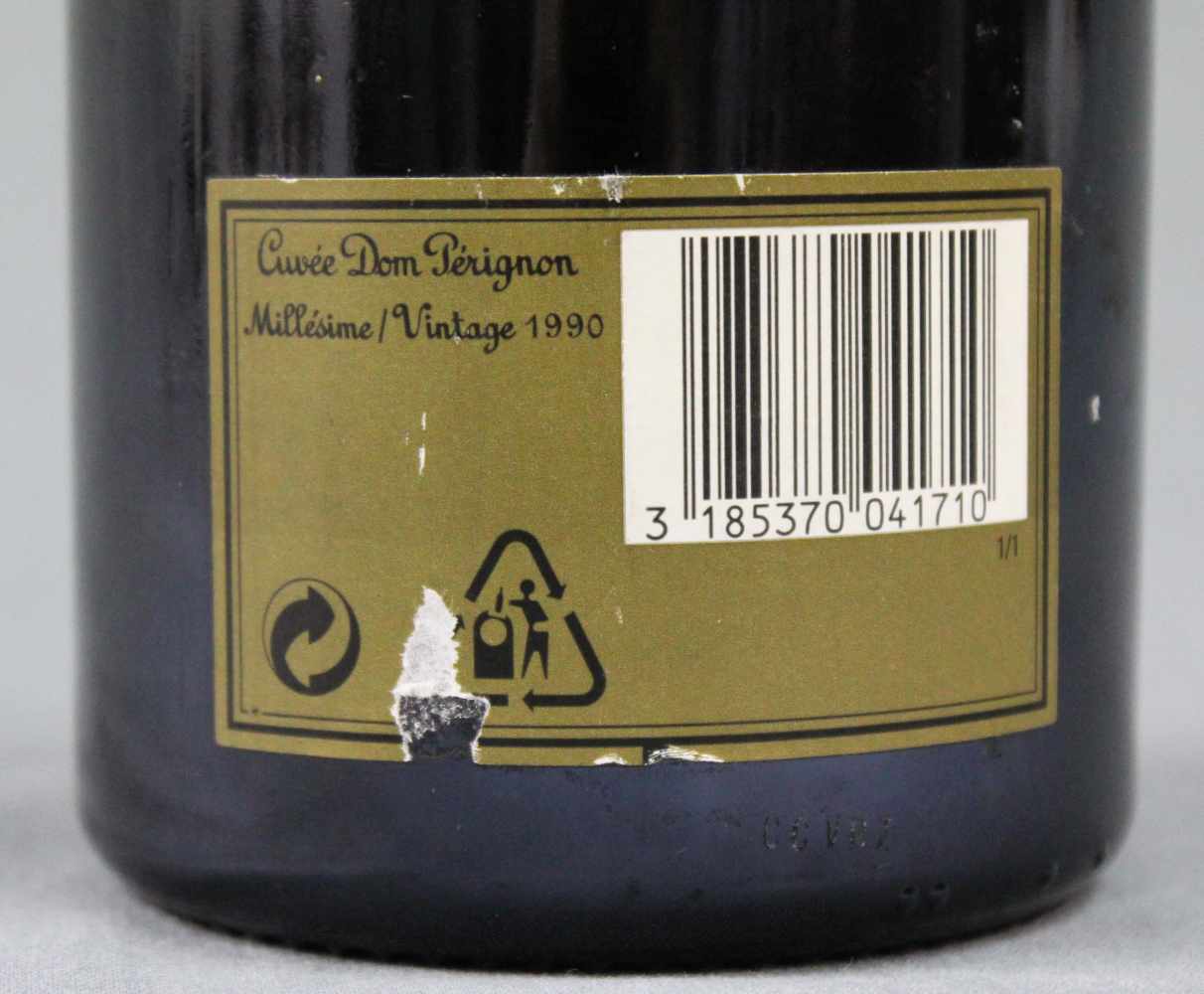 1990 Champagne. Cuvee Dom Perignon. Vintage.Moet et Chandon a Epernay. Fondee en 1743. Eine ganze - Image 4 of 8