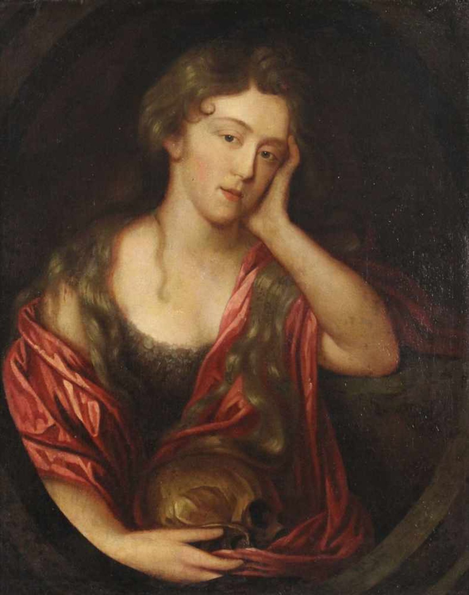 UNSIGNIERT (XVIII). Portrait der "Gräfin Elisabeth Tochter des Grafen Johann"78,5 cm x 62 cm.
