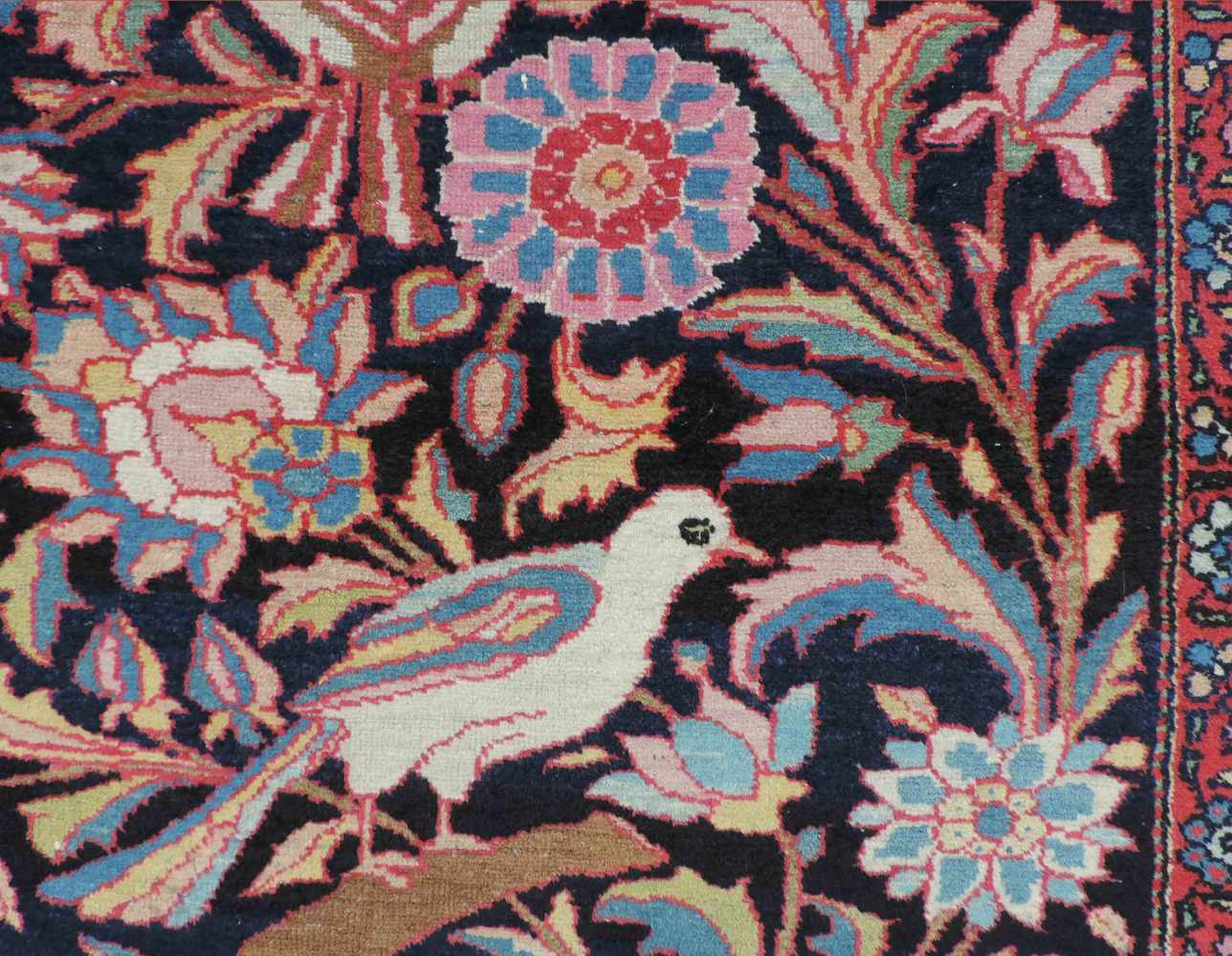 Bachtiar Perserteppich. Paradiesgarten. Iran. Alt, um 1930.190 cm x 131 cm. Handgeknüpft. Wolle - Image 4 of 6