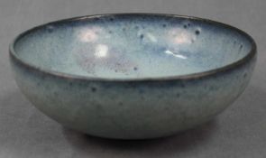 Jun Glasur. Schale. Keramik. (Boettgersteinzeug?). Alt. Qing.Durchmesser 21 cm.Jun glaze. Bowl.