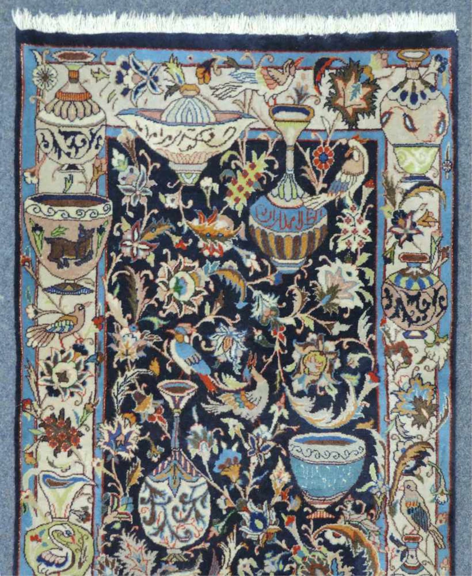Kaschmar Perserteppich. Schmale Galerie. Iran.294 cm x 85 cm. Handgeknüpft. Wolle auf Baumwolle. - Image 4 of 5