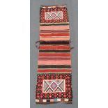 Bachtiar Doppeltasche. Stammesteppich. Kelim. Iran. Zentralpersien, alt um 1920.292 cm x 85 cm