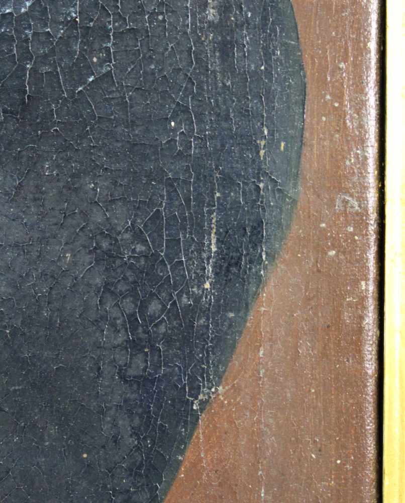 UNSIGNIERT (XVII - XVIII). Halbportrait eines Adligen in Rüstung.79 cm x 65 cm. Gemälde. Öl auf - Image 7 of 8