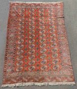 Jomud Stammesteppich. Iran. Antik, um 1910.309 cm x 210 cm. Handgeknüpft. Wolle auf Wolle. Göklan