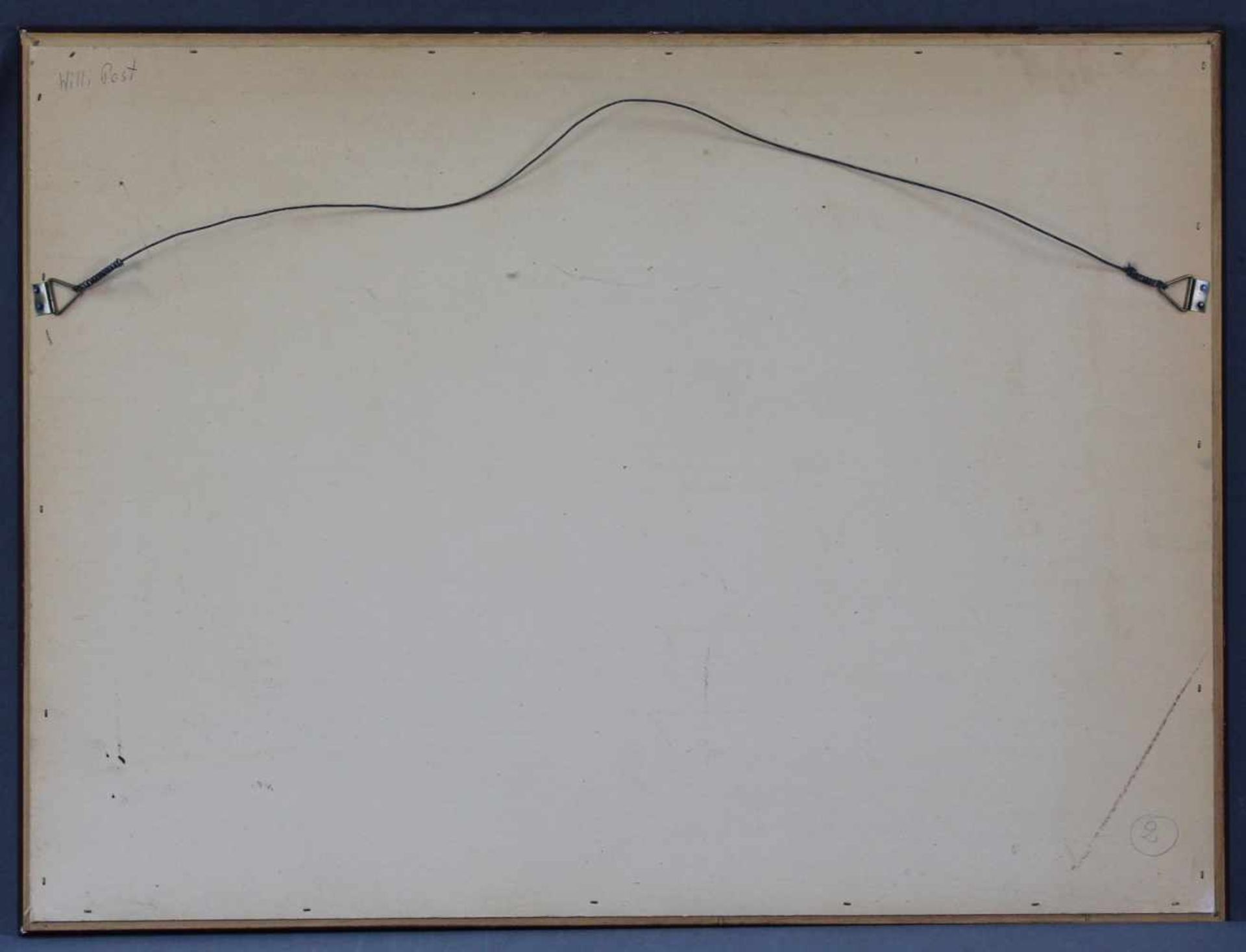 Willi POST (1912 - 1990). Calle in Burano / Murano bei Venedig, Italien. 1985.45 cm x 63 cm. - Image 6 of 6