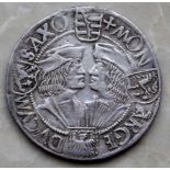 Klappmützentaler 1507 - 1525 Sachsen-Kurfürstentum Friedrich III., Johann + Georg.Ohne Jahr.