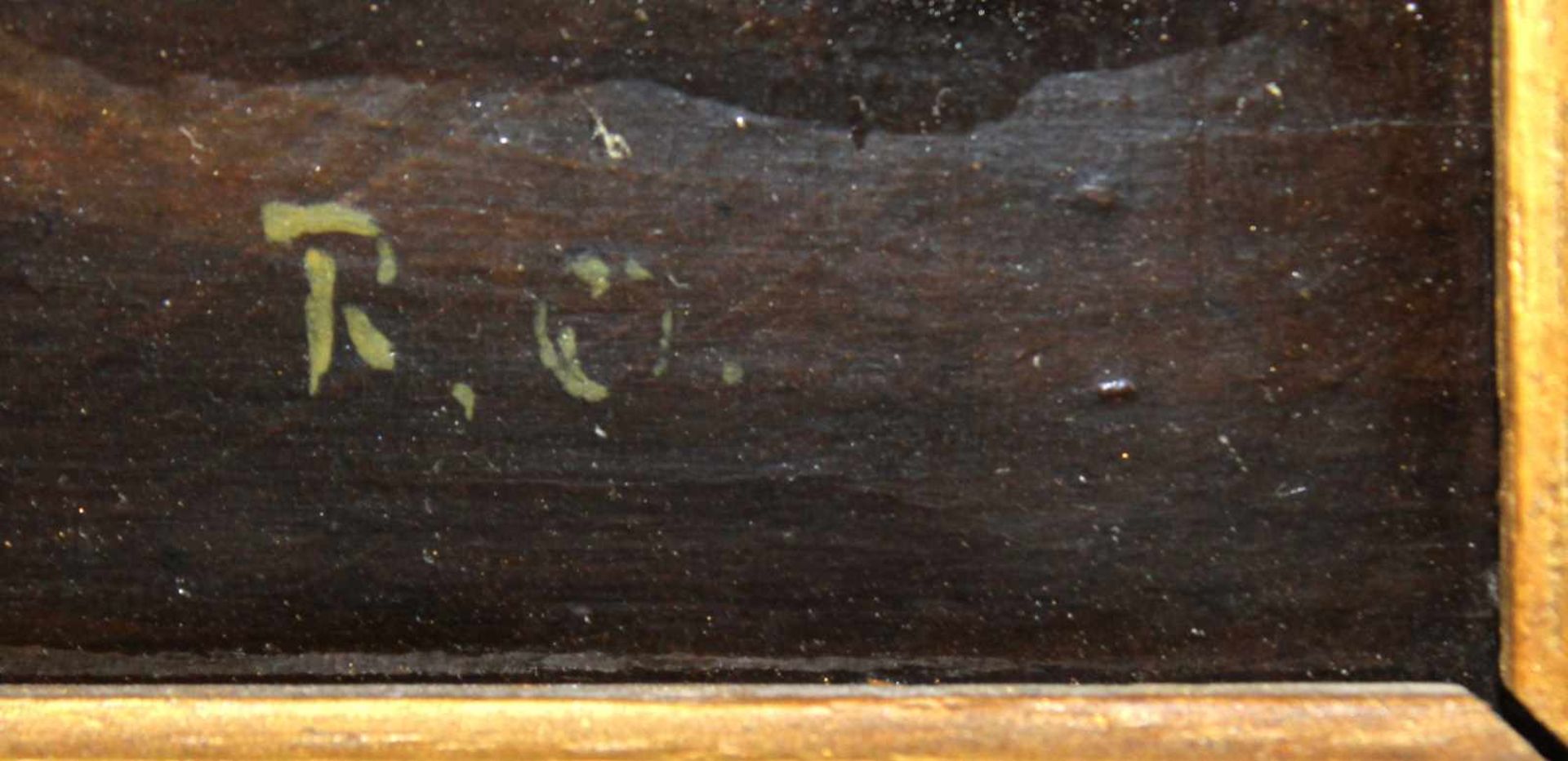 MONOGRAMMIST "R.O." (XVIII - XIX). Ein Paar. Genreszenen.Je 22 cm x 30 cm. Gemälde. Öl auf Holz. - Image 3 of 9