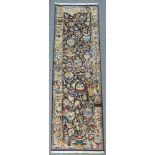 Kaschmar Perserteppich. Schmale Galerie. Iran.294 cm x 85 cm. Handgeknüpft. Wolle auf Baumwolle.