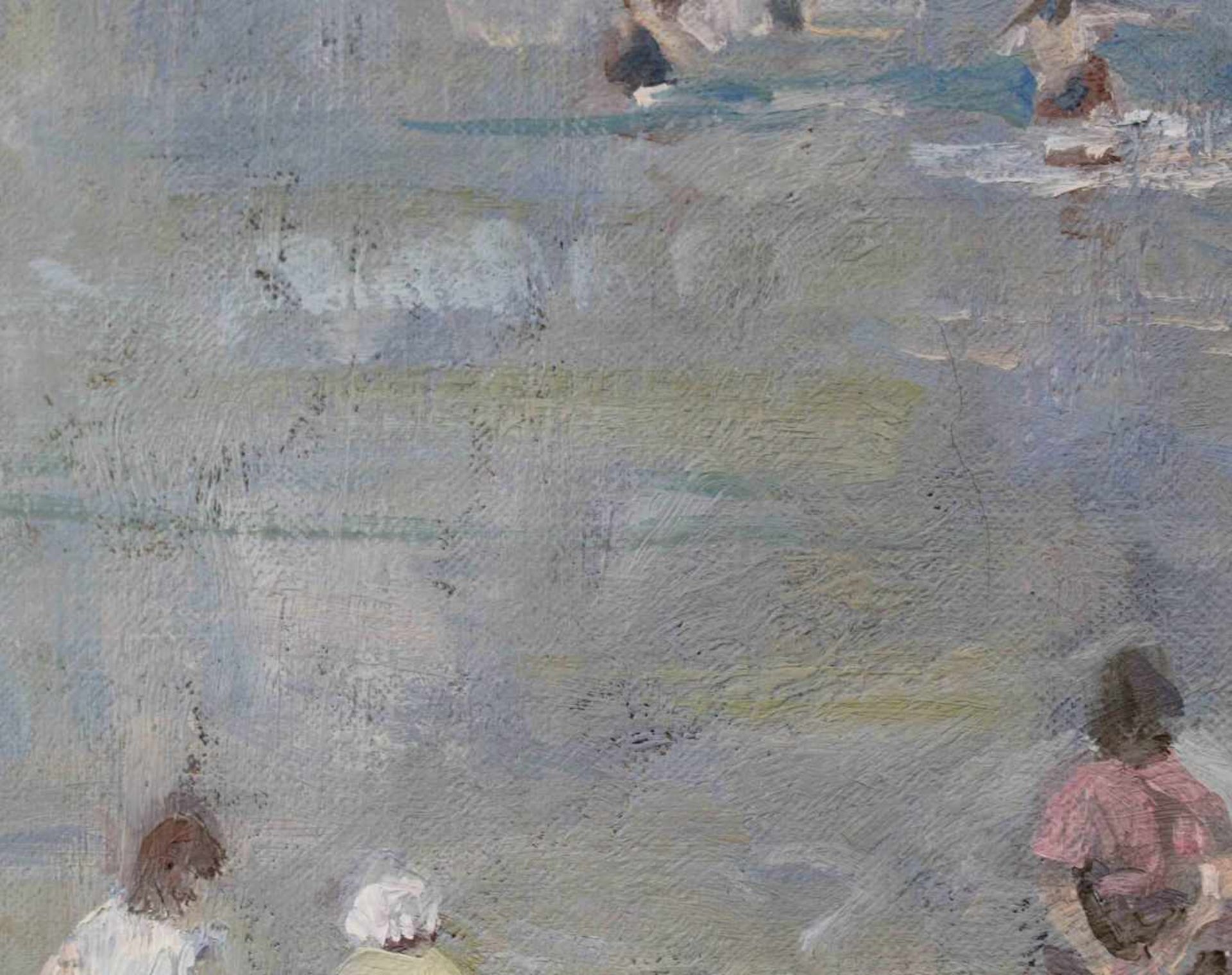 Thomas John COATES (1941) "The Paddlers".51 cm x 25,5 cm. Öl auf Leinwand. Unten links monogrammiert - Bild 7 aus 10
