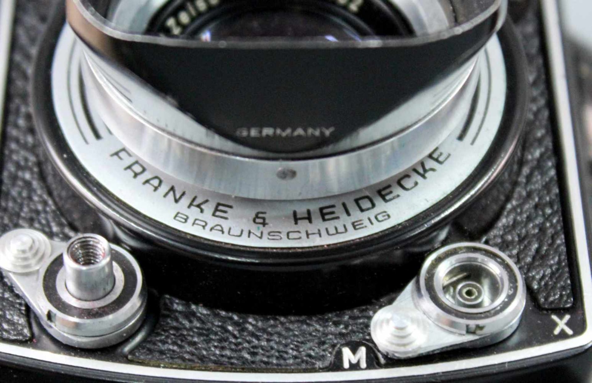 Rolleiflex, Franke & Heidecke. Nr. "1493619". Objektiv Carl Zeiss.14 cm x 7,5 cm. In - Image 9 of 11