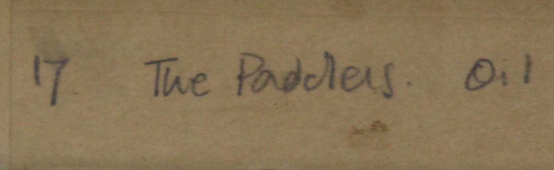 Thomas John COATES (1941) "The Paddlers".51 cm x 25,5 cm. Öl auf Leinwand. Unten links monogrammiert - Bild 2 aus 10