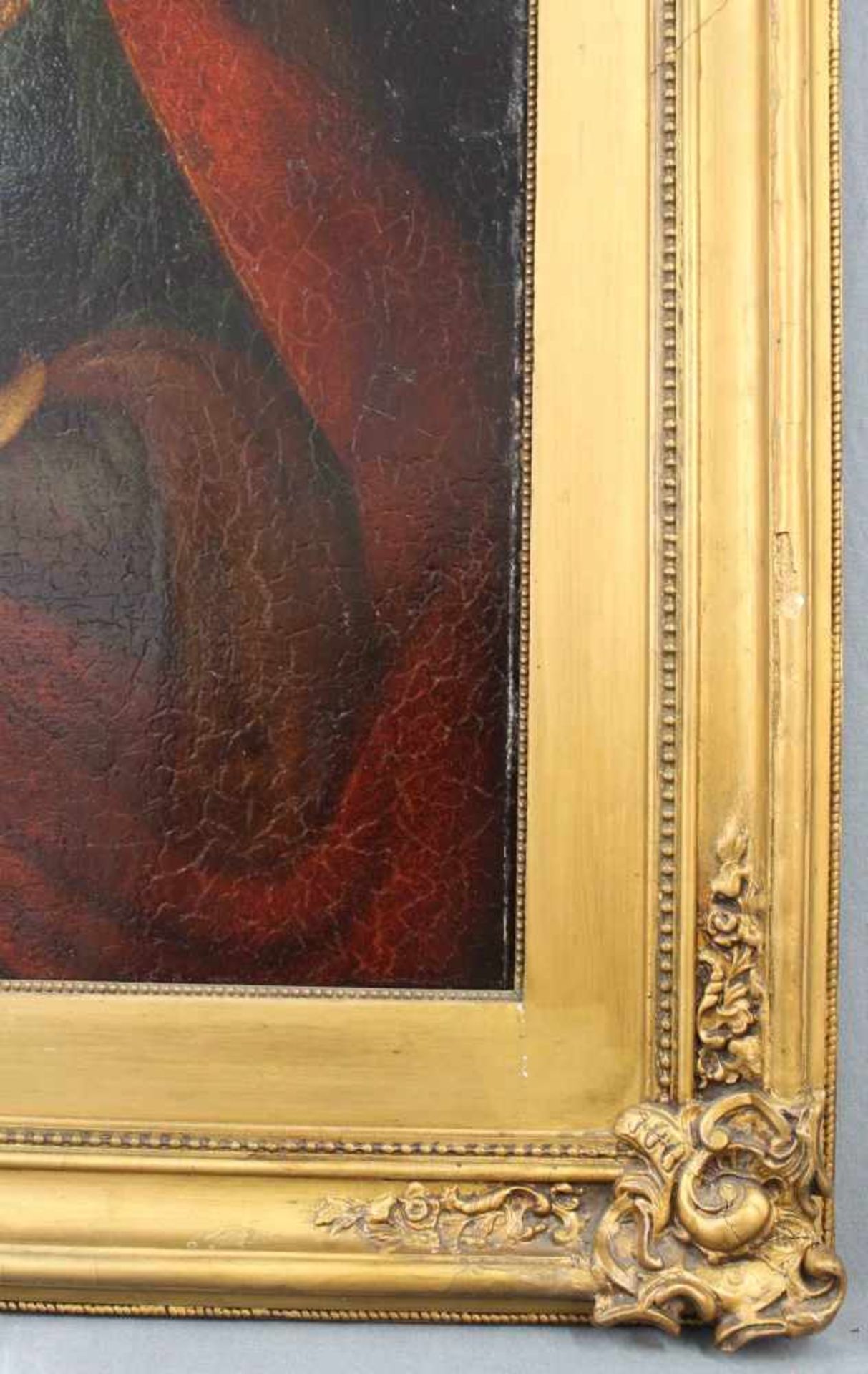UNSIGNIERT (XVIII). Maria mit Jesus.66 cm x 54 cm. Öl auf Leinwand, u. a. doubliert. Keine - Image 6 of 7
