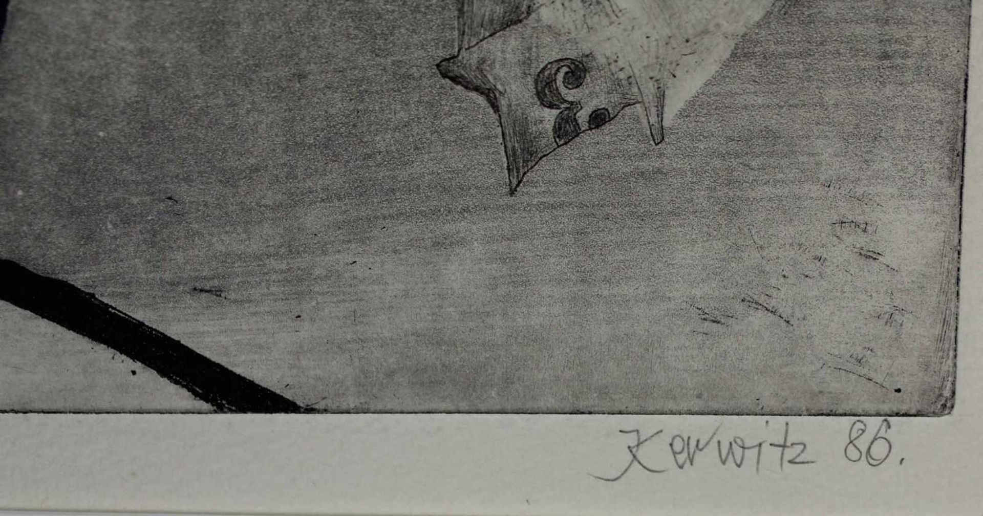 Johanna KERWITZ (1961 -). "Ein himmlisches Vergnügen". 1986.345 mm x 395 mm. Kaltnadelradierung. - Image 2 of 6