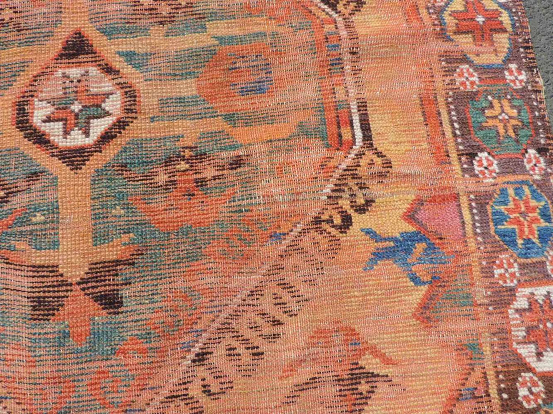 Konya Dorfteppich, Türkei. Antik, 2. Hälfte 18. Jahrhundert.280 cm x 118 cm. Handgeknüpft. Wolle auf - Bild 2 aus 15