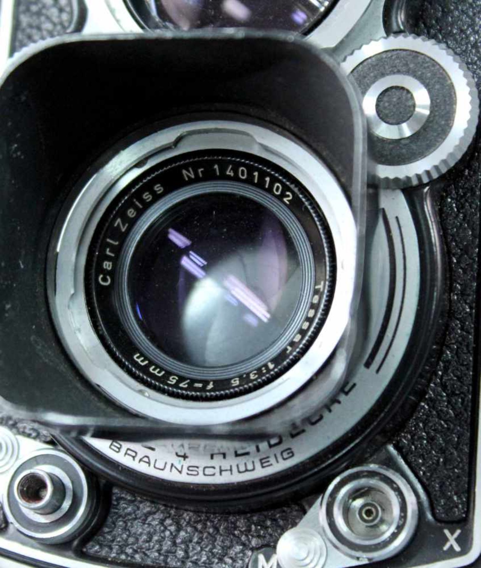 Rolleiflex, Franke & Heidecke. Nr. "1493619". Objektiv Carl Zeiss.14 cm x 7,5 cm. In - Image 8 of 11