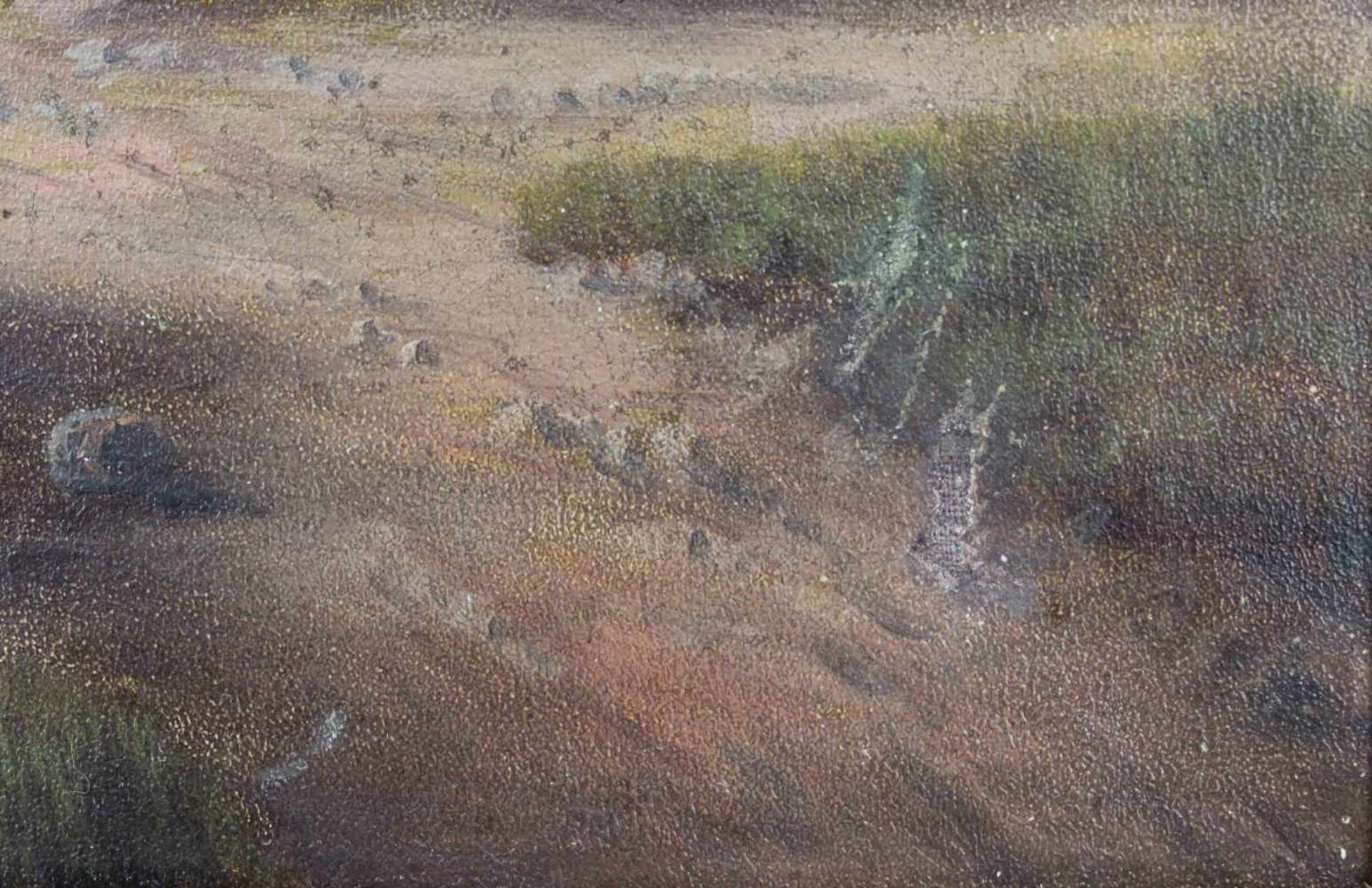 Walther WÜNNENBERG (1818 - c.1900). Burg über einem Fluss.50 cm x 66 cm. Gemälde. Öl auf Leinwand. - Image 6 of 9