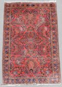 US-Saruk Perserteppich. Reimport. Iran. Alt, um 1920.202 cm x 128 cm. Handgeknüpft. Korkwolle auf