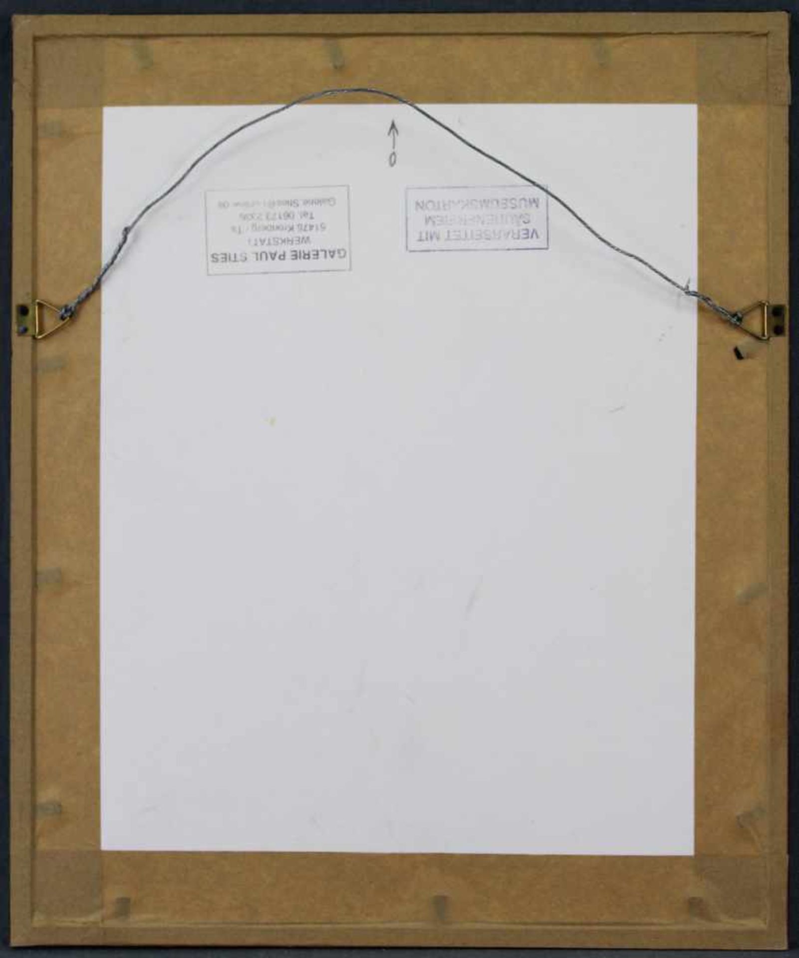 BAROCKMALER (XVIII). Kohlezeichnung mit 2 Putti.22 cm x 17 cm. Provenienz: Galerie Paul Sties. - Image 5 of 5