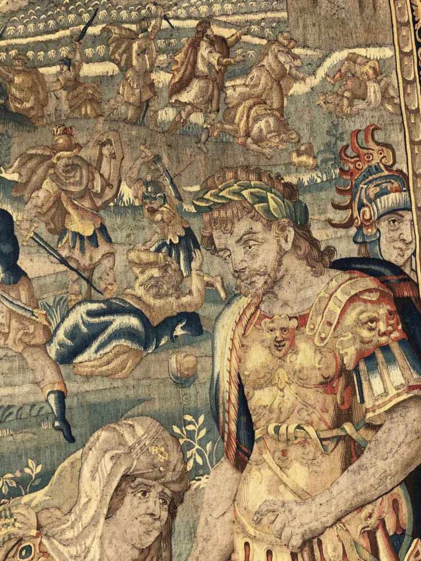 Tapisserie Brüssel. 17. Jahrhundert. Alexander der Große.Legenden Darstellung von Alexander dem - Image 2 of 16