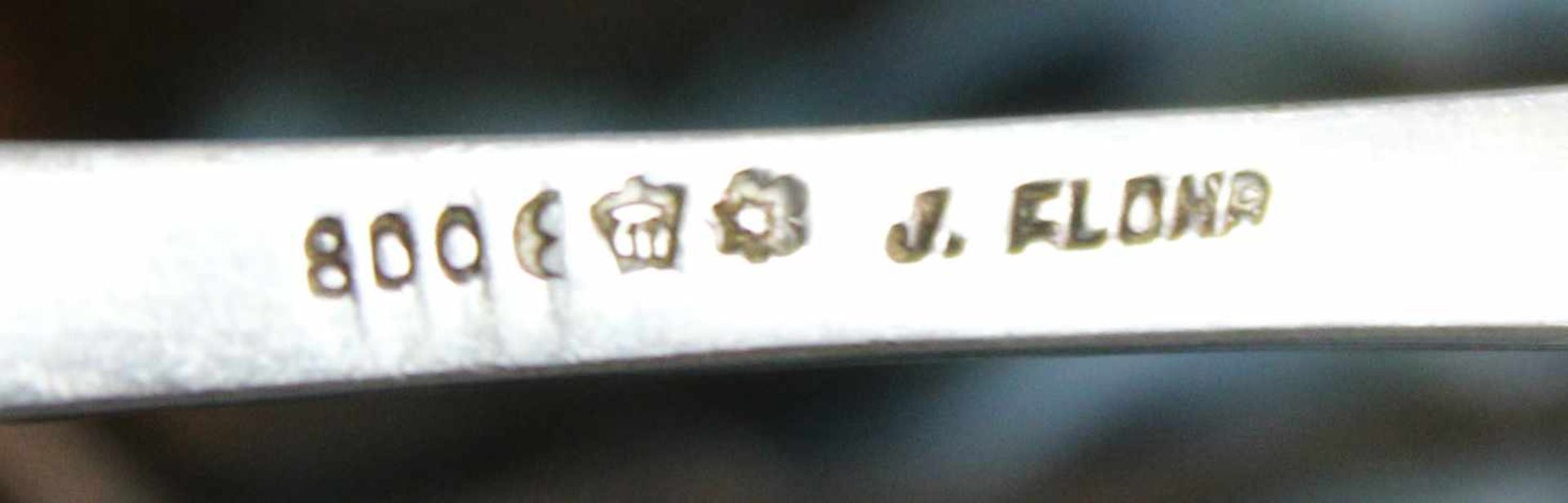 Silberbesteck frühes 20. Jahrhundert. 1. Weltkrieg.Auch 12 große Löffel von Johannis Flohr, - Image 5 of 14