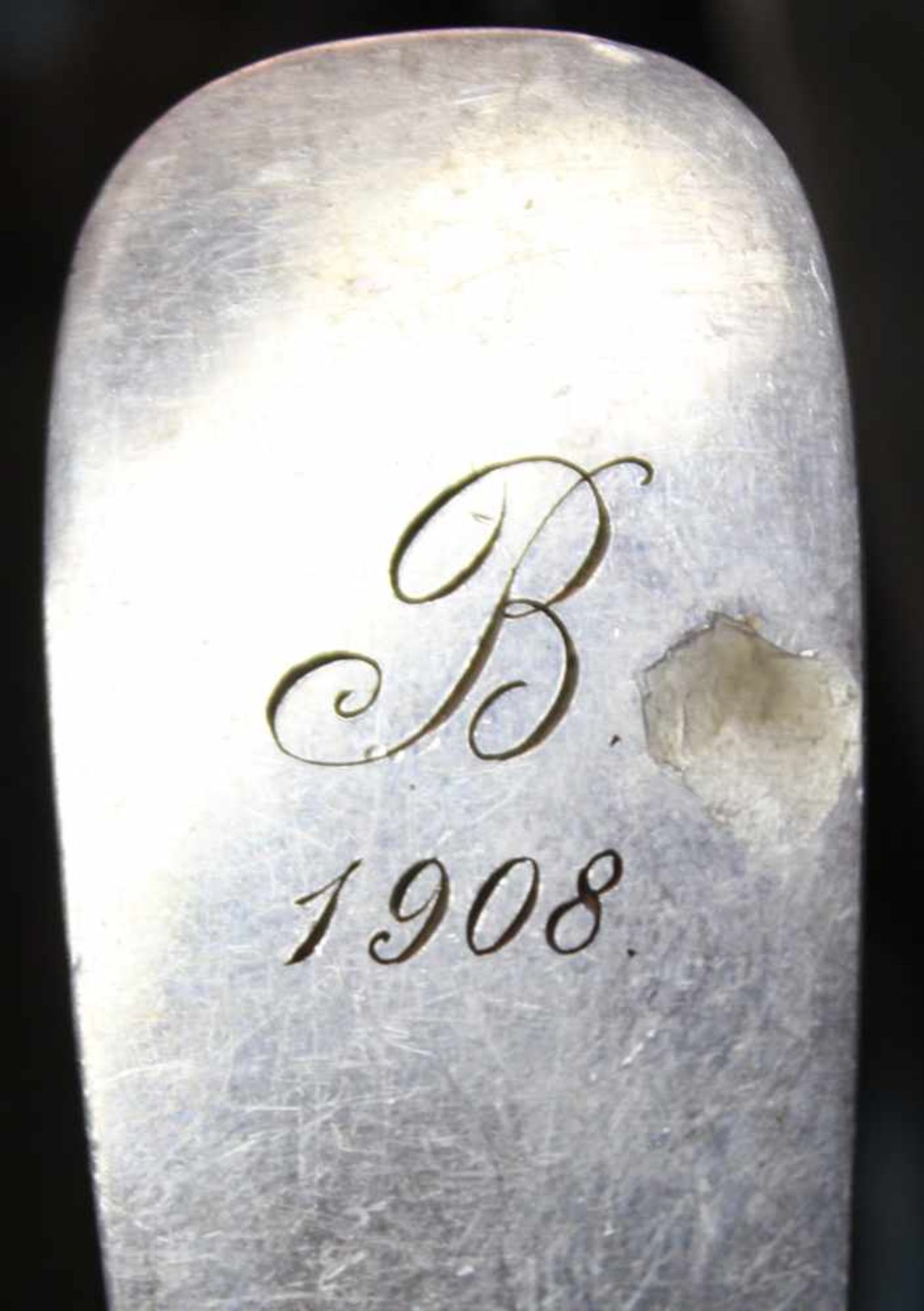Silberbesteck frühes 20. Jahrhundert. 1. Weltkrieg.Auch 12 große Löffel von Johannis Flohr, - Image 4 of 14