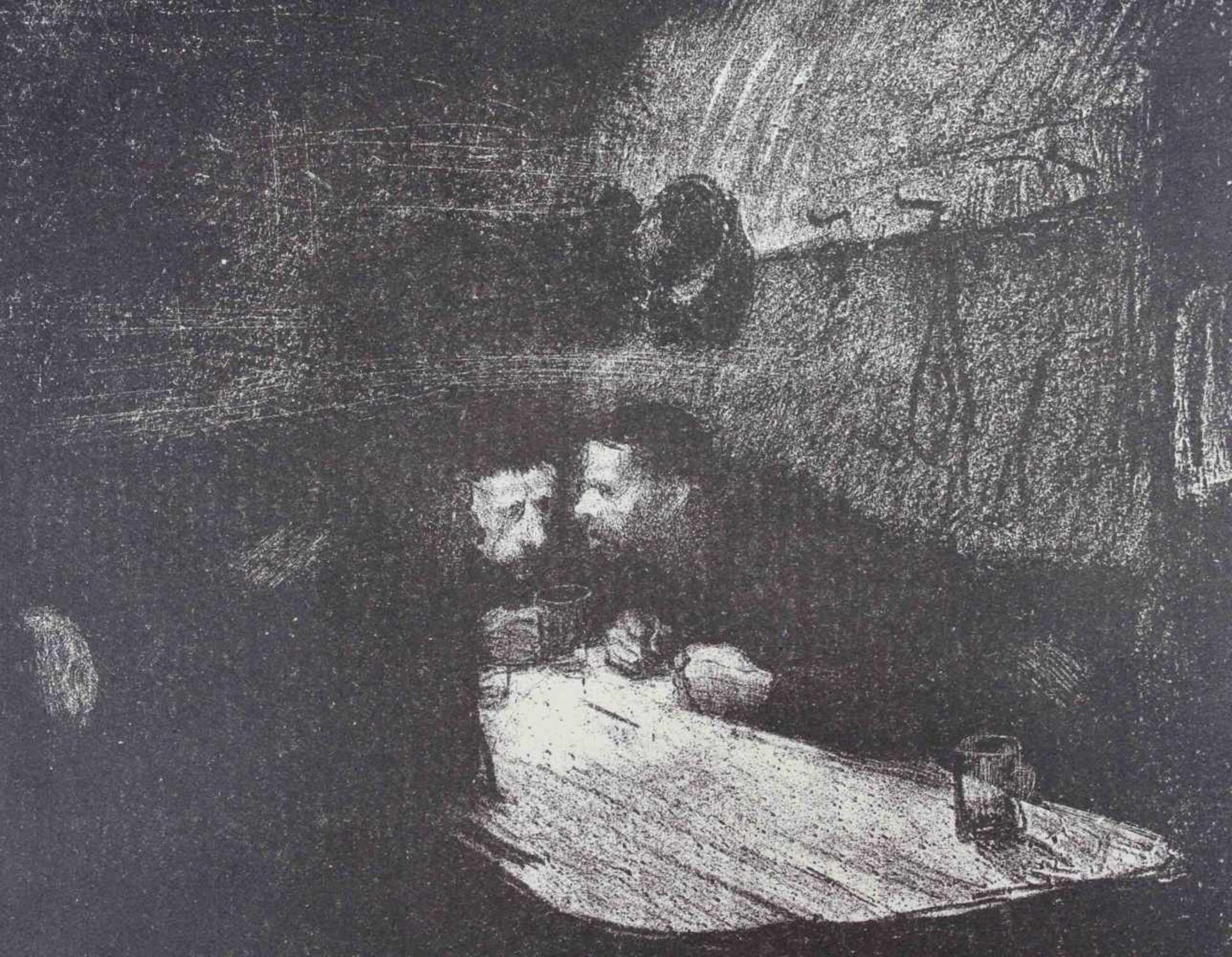 Käthe KOLLWITZ (1867 - 1945). "Beratung". 1898.27,2 cm x 16,9 cm. Blattgröße 46,4 cm x 34,7 cm. - Image 2 of 7