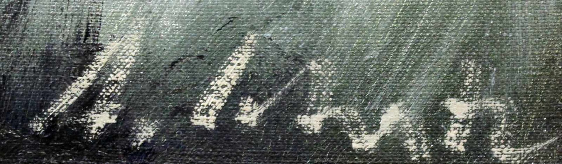 Arnold SCHATZ (1929 - c.1999). "Aufsteigende Enten"80 cm x 70 cm. Gemälde. Öl auf Leinwand. Rechts - Bild 3 aus 8