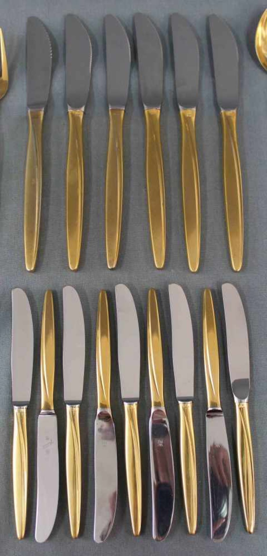 WMF Besteck Silber 800, vergoldet.1311 Gramm (gewogen ohne Messer).WMF Cutlery Silver 800, gilded. - Image 3 of 13