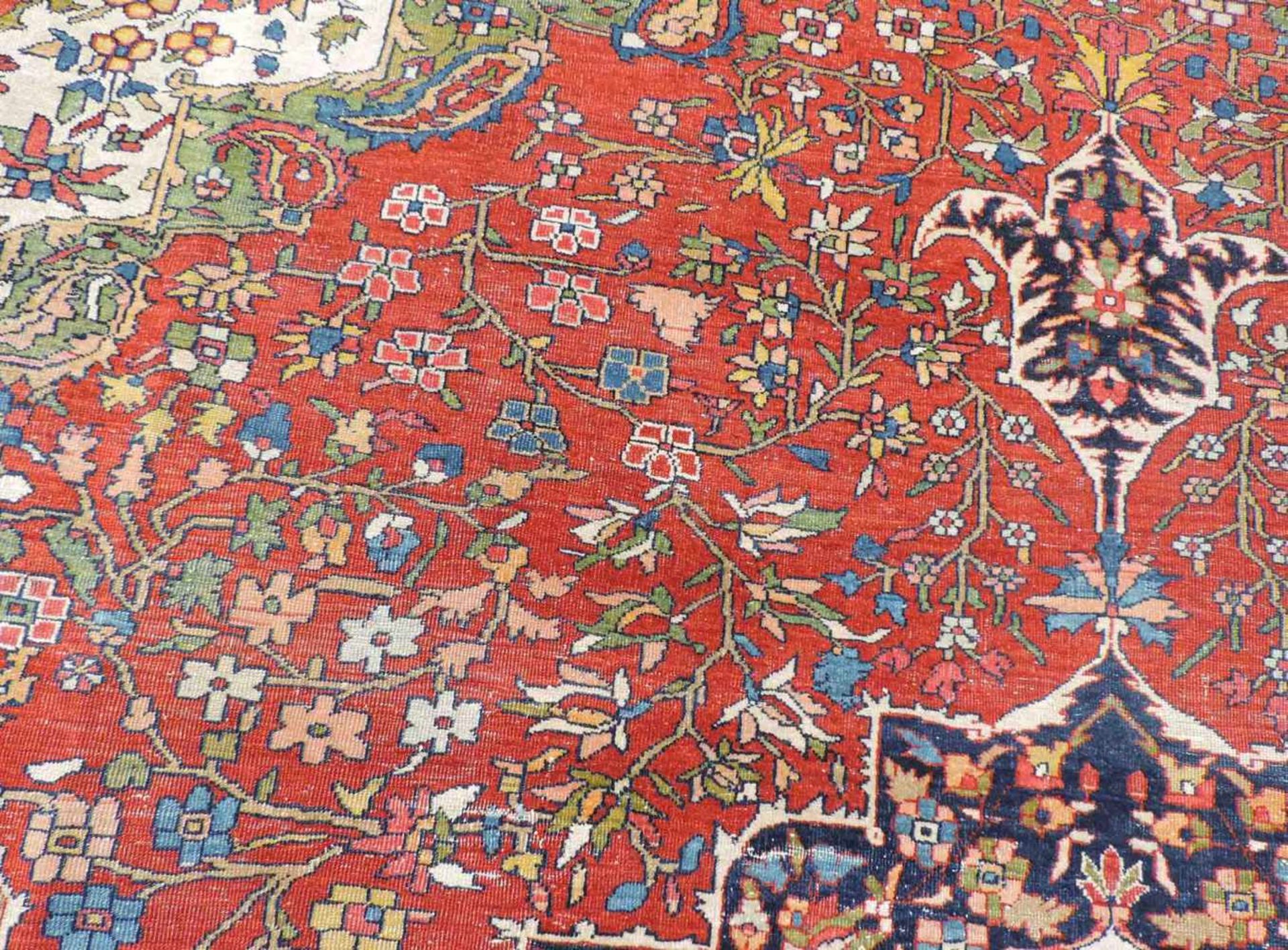 Saruk Ferraghan, Perserteppich. Iran. Antik, um 1890.358 cm x 265 cm. Orientteppich, handgeknüpft. - Bild 4 aus 15