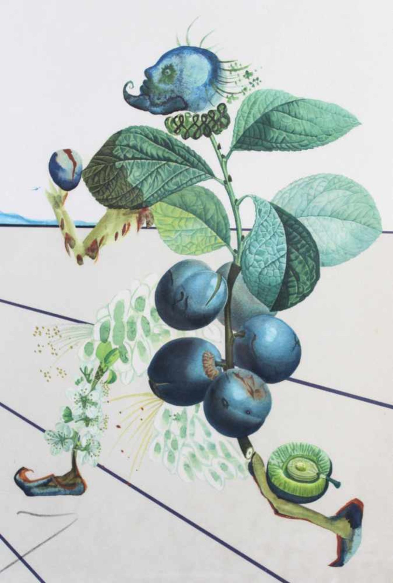 Salvador DALI (1904 - 1989). Flordali (1981).65 cm x 97 cm die Abbildung. Im Druck unten rechts - Image 10 of 10