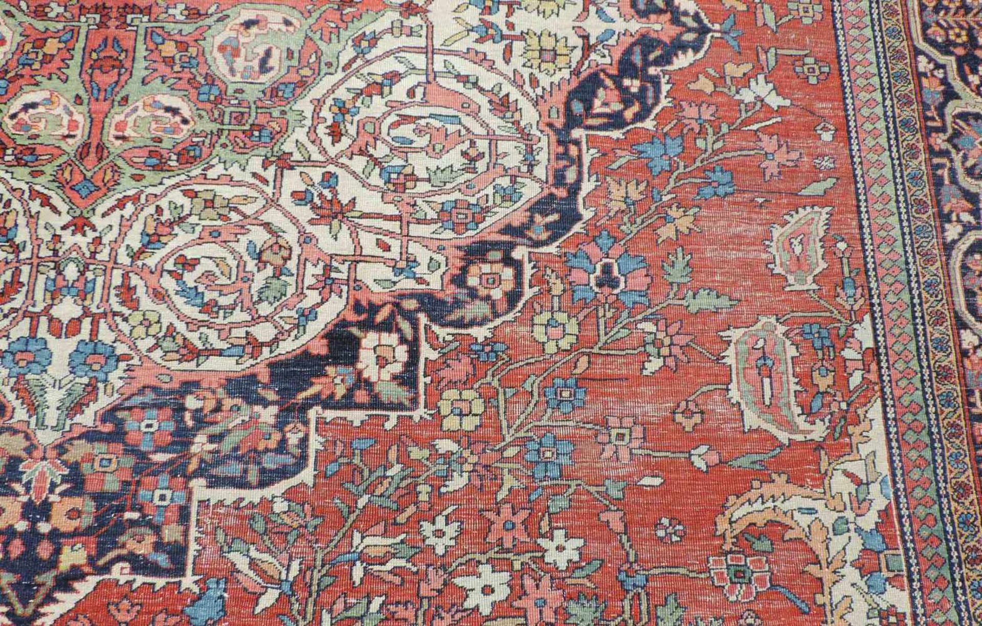 Saruk Ferraghan, Perserteppich. Iran. Antik, um 1890.358 cm x 265 cm. Orientteppich, handgeknüpft. - Bild 3 aus 15