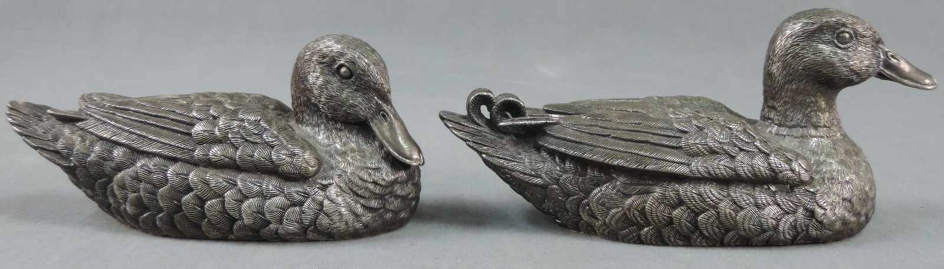 2 Enten Silber 925 "FL552" Florenz.Bis 18 cm. Gefüllt.2 Ducks Silver 925 "FL552" Florence.Up to 18 - Image 2 of 8