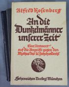 2 Bücher."An die Dunkelmänner unserer Zeit" von Alfred Rosenberg,Hoheneichen Verlag München, 1935,