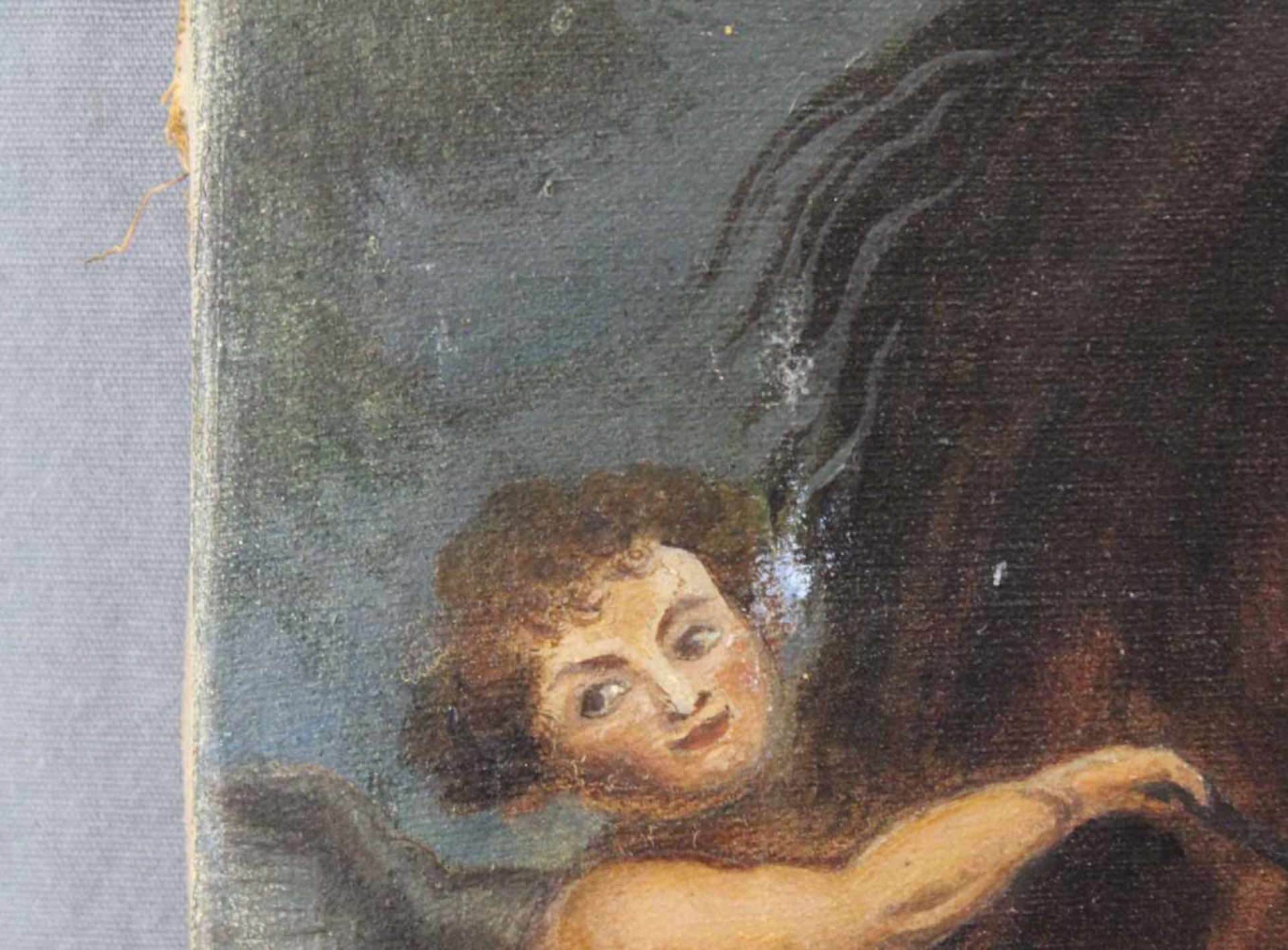 Peter Paul RUBENS nach (XIX). Raub der Töchter des Leukippos.53 cm x 42 cm. Gemälde. Öl auf - Image 5 of 7