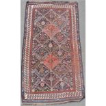 Niriz Perserteppich. Iran. Antik, um 1910.278 cm x 156 cm. Handgeknüpft. Wolle auf Wolle.