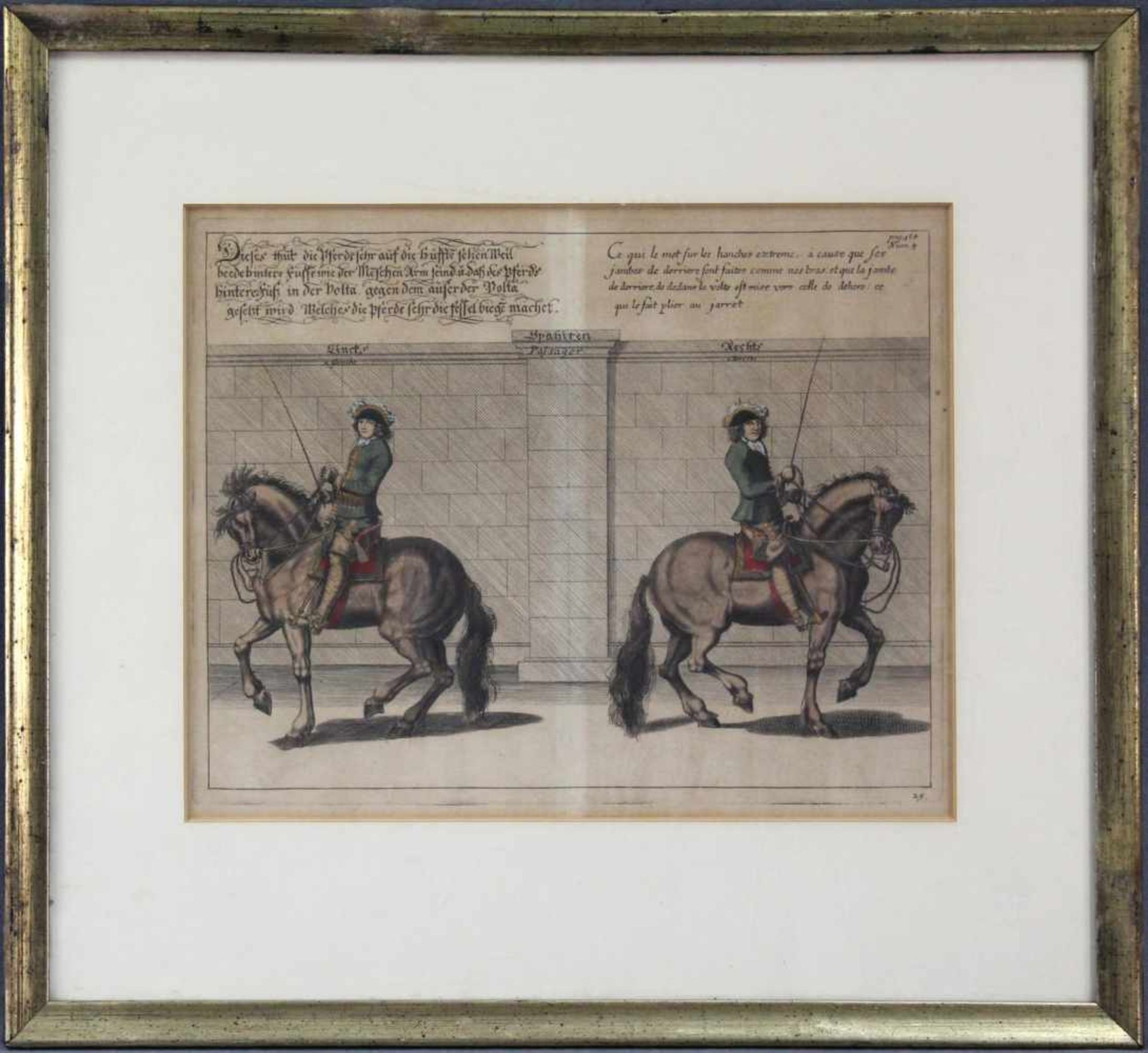 Abraham VAN DIEPENBEECK (1596 - 1675). ''Spatzieren - Lincks - Rechts''.25 cm x 31 cm die Platte. - Image 2 of 7