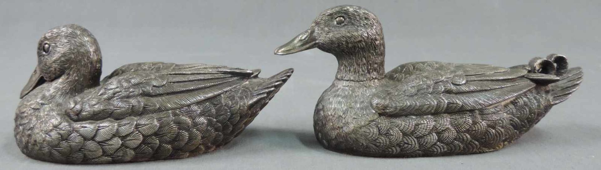 2 Enten Silber 925 "FL552" Florenz.Bis 18 cm. Gefüllt.2 Ducks Silver 925 "FL552" Florence.Up to 18 - Image 4 of 8