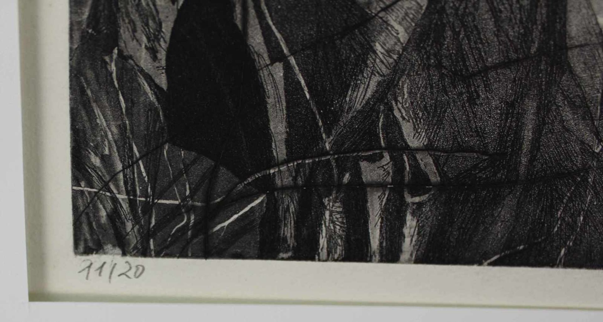 Johanna KERWITZ (1961 -). "Ein himmlisches Vergnügen". 1986.345 mm x 395 mm. Kaltnadelradierung. - Image 4 of 6