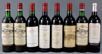 8 ganze Flaschen Bordeaux, Rotwein, Frankreich.1979 Chateau Chasse-Spleen, Moulis en Medoc AC (
