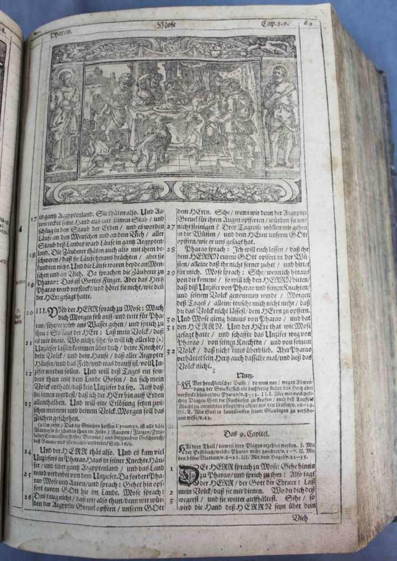 Illustrierte Bibel, Nürnberg 1667.36 cm x 25 cm. U.a. teils restauriert, teils unvollständig. - Image 8 of 9