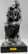 Auguste RODIN (1840 - 1917). Le Penseur.41 cm hoch mit Sockel. Edition Museums Galerie 336 / 499.