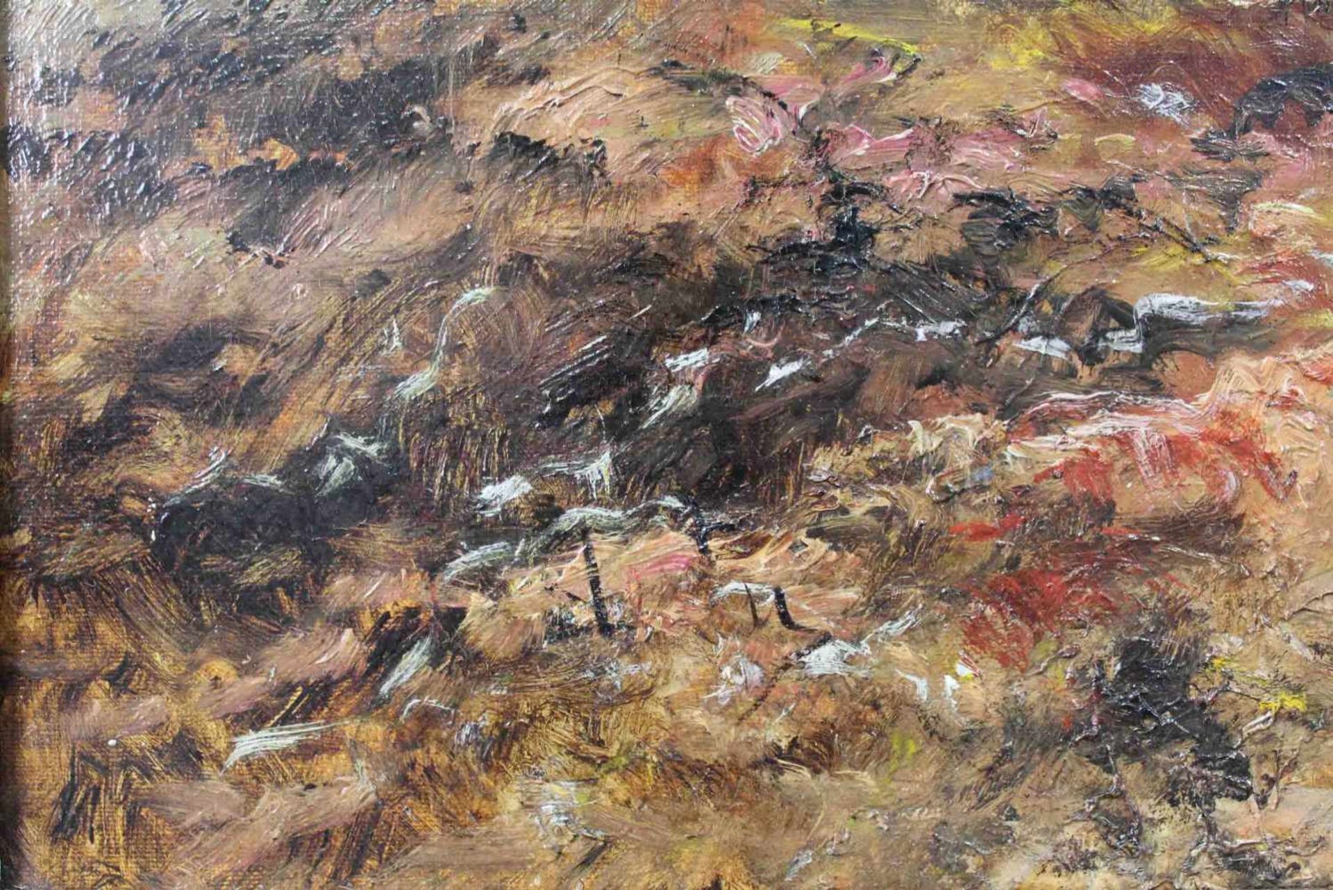 ACHENBACH (XX). Krabbenfischerinnen auf dem Heimweg.65 cm x 92 cm. Gemälde. Öl auf Leinwand, - Bild 4 aus 10