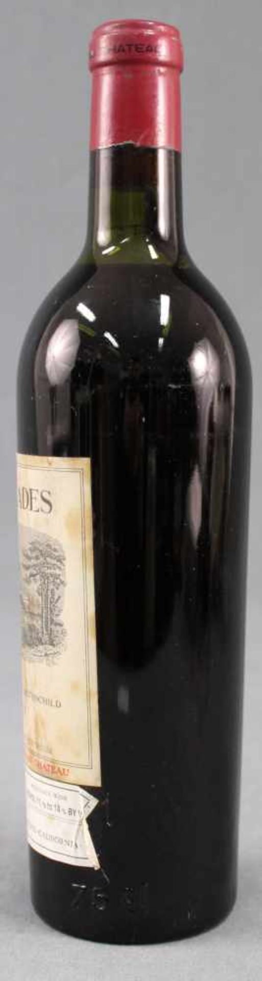1959 Carruades de Chateau Lafite - Rothschild. Paulliac AC.Eine ganze Flasche Rotwein 75 cl. - Bild 2 aus 8