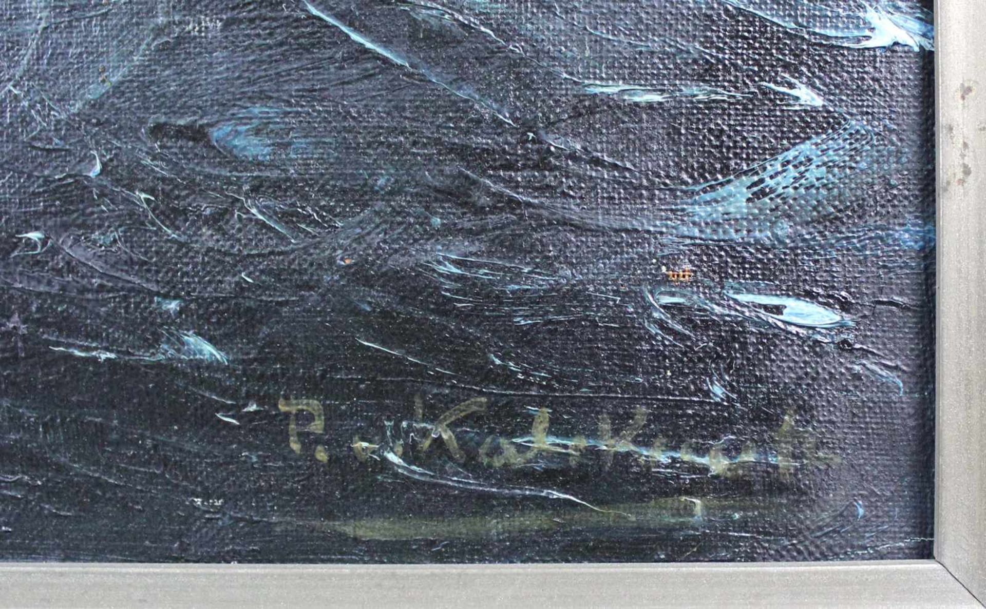 Patrick VON KALCKREUTH (1892 - 1970). Viermaster in Meeresbrandung.70 cm x 100 cm. Gemälde. Öl auf - Image 3 of 9
