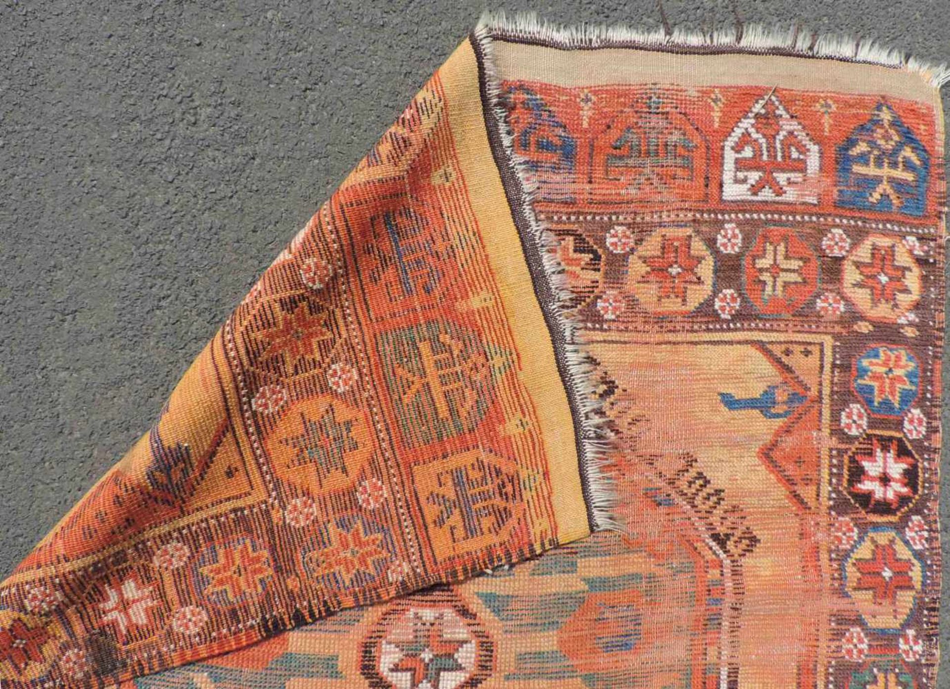 Konya Dorfteppich, Türkei. Antik, 2. Hälfte 18. Jahrhundert.280 cm x 118 cm. Handgeknüpft. Wolle auf - Bild 7 aus 15