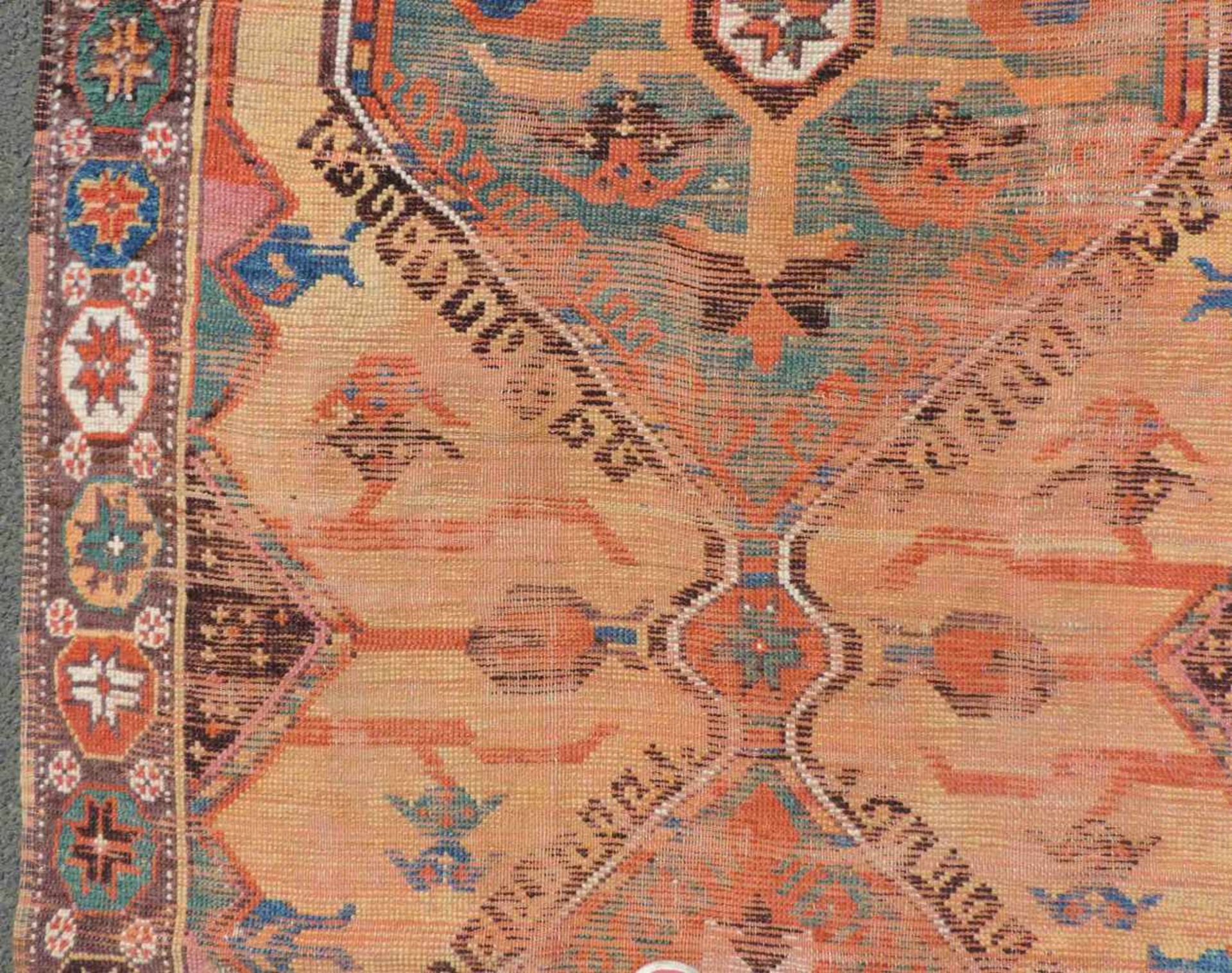 Konya Dorfteppich, Türkei. Antik, 2. Hälfte 18. Jahrhundert.280 cm x 118 cm. Handgeknüpft. Wolle auf - Image 12 of 15